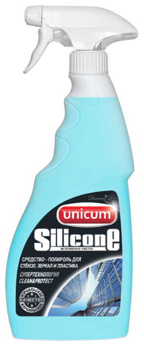 Спрей Unicum Silicone для мытья стекол, пластика и зеркал (фото modal 3)