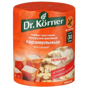 Хлебцы кукурузно-рисовые Dr. Korner карамельные 90 г (фото modal nav 1)