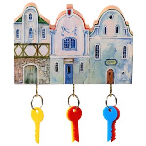 Ключница elf Маленькие голубые домики, 19x12.5 см (фото modal nav 1)