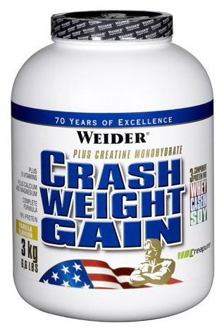 Гейнер Weider Crash Weight Gain (3 кг) (фото modal 2)