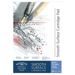 Альбом для графики Winsor & Newton Smooth surface 42 х 29.7 см (A3), 130 г/м², 30 л. (фото modal nav 1)