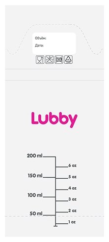 Lubby Пакеты для хранения и заморозки грудного молока (фото modal 3)