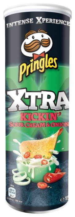 Чипсы Pringles Xtra картофельные Kickin' Sour Cream & Onion (фото modal 1)