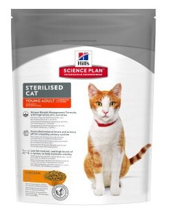 Корм для кошек Hill's (0.3 кг) Science Plan Feline Sterilised Cat Young Adult Chicken (фото modal 1)