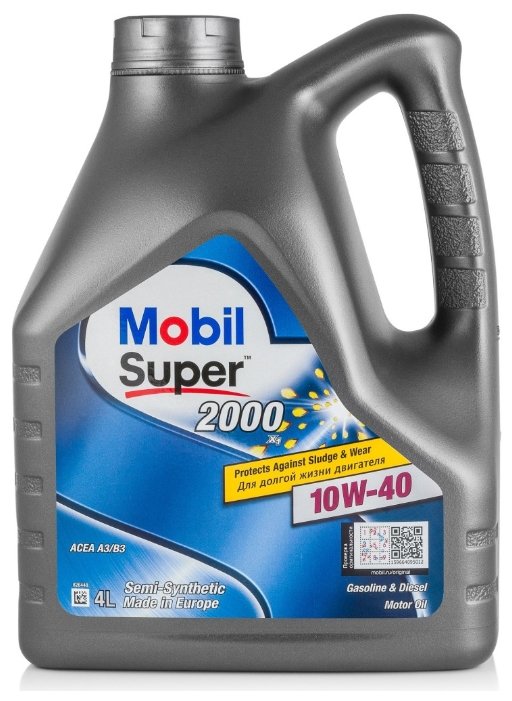 Моторное масло MOBIL Super 2000 X1 10W-40 4 л (фото modal 1)