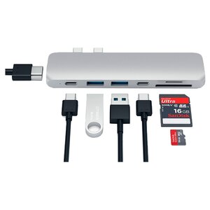 USB-концентратор Satechi Aluminum Type-C Pro Hub Adapter разъемов: 5 (фото modal nav 7)
