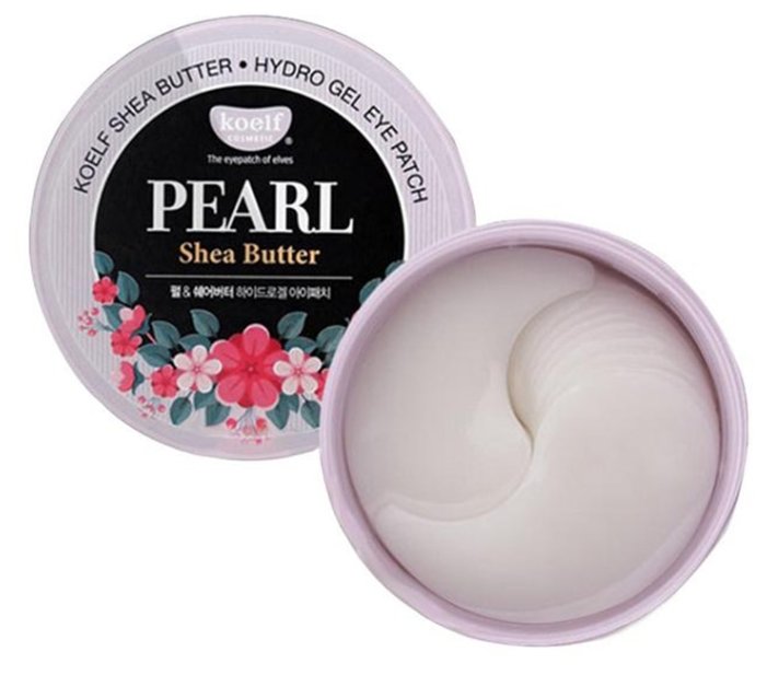 Koelf Гидрогелевые патчи для век с маслом ши и жемчужной пудрой Pearl & shea butter hydrogel eye patch (фото modal 1)