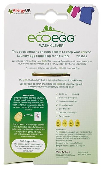 Сменные гранулы для шаров для стирки Ecoegg Без запаха (наполнитель) (фото modal 5)