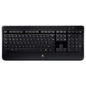 Клавиатура Logitech Wireless Illuminated Keyboard K800 Black USB (фото modal nav 2)