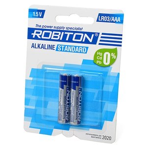 Батарейка AAA ROBITON LR03 BL2 (фото modal nav 1)