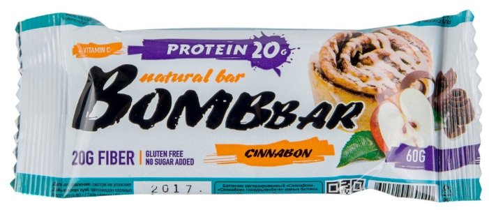 BombBar протеиновый батончик Natural Bar + Vitamin C (60 г)(20 шт.) (фото modal 21)