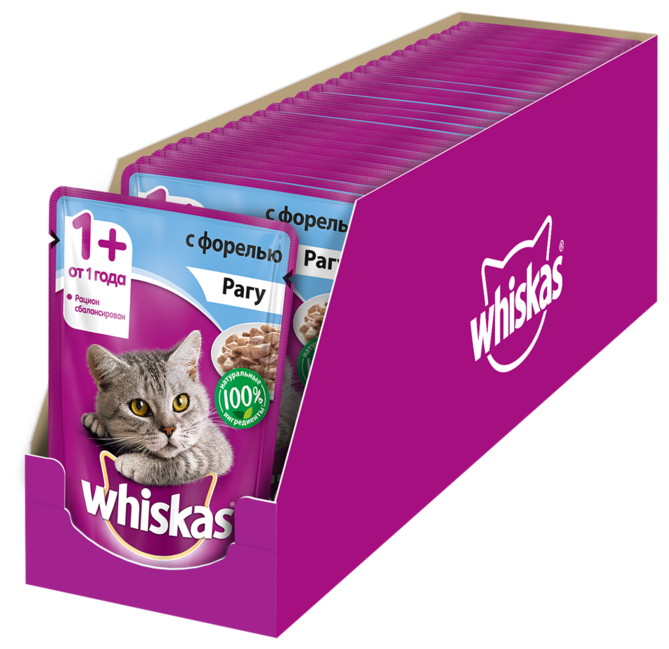 Корм для кошек Whiskas Рагу с форелью для взрослых кошек (фото modal 5)
