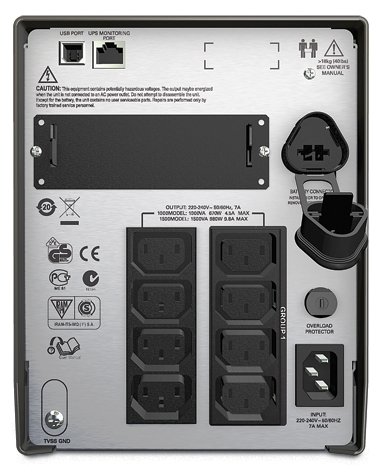Интерактивный ИБП APC by Schneider Electric Smart-UPS SMT1000I (фото modal 2)
