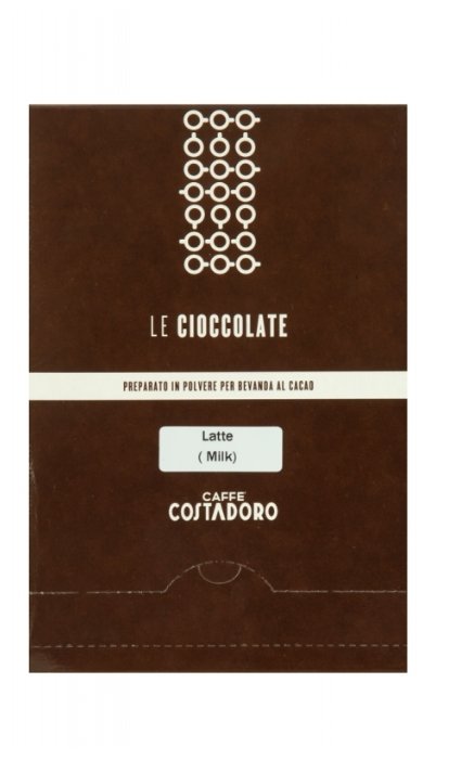 Costadoro Le Cioccolate Milk Chocolate Горячий шоколад растворимый Молочный в пакетиках, коробка (фото modal 1)