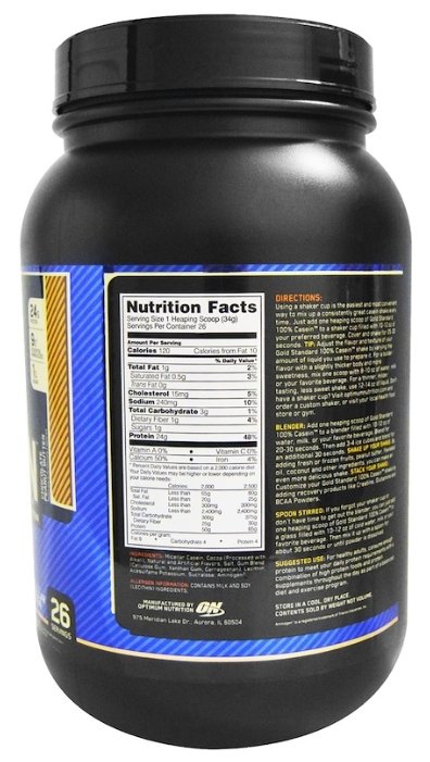 Протеин Optimum Nutrition 100% Casein Gold Standard (907-910 г) (фото modal 17)