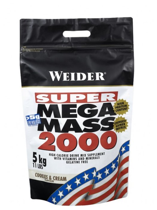 Гейнер Weider Mega Mass 2000 (5 кг) (фото modal 5)