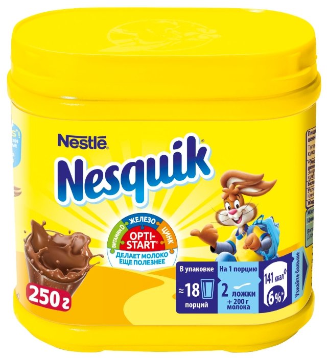 Nesquik Opti-start Какао-напиток растворимый, банка (фото modal 1)