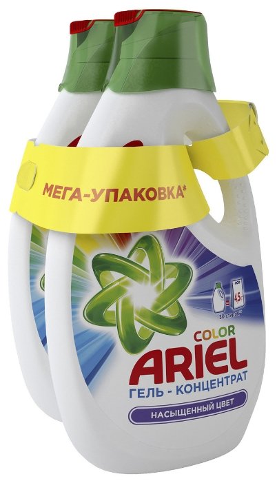 Гель для стирки Ariel Color Бандл 2 шт х 1.95 л (фото modal 1)