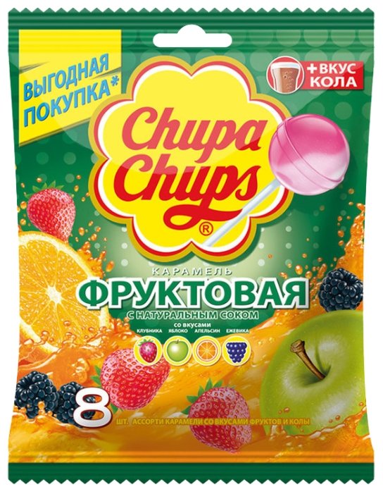 Карамель Chupa Chups фруктовый микс 96 г (фото modal 1)