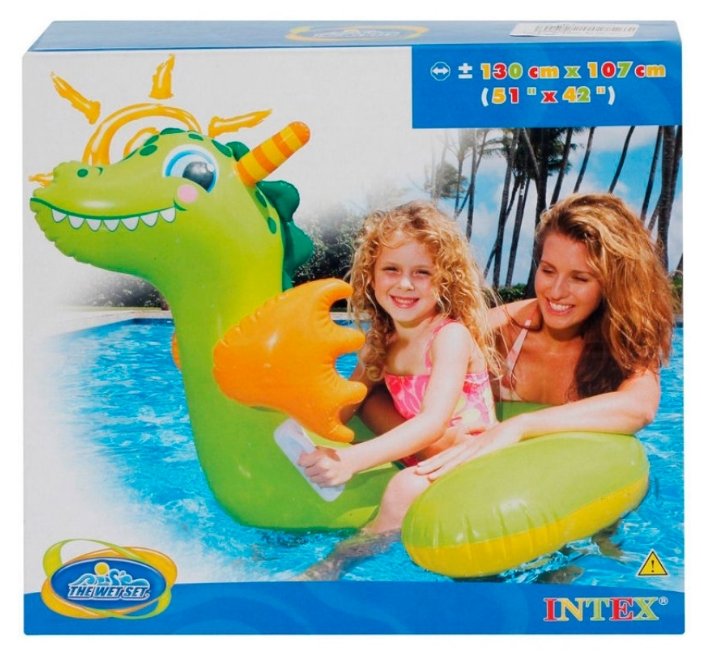 Надувная игрушка-наездник Intex Дракончик 56562 (фото modal 2)