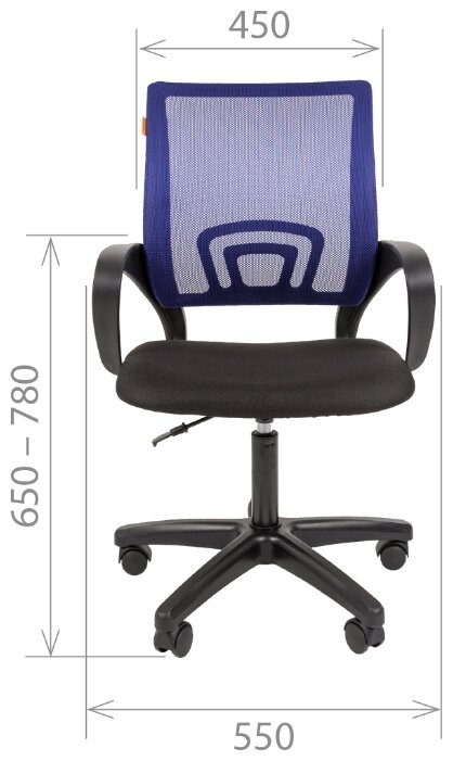 Компьютерное кресло Chairman 696 LT офисное (фото modal 9)