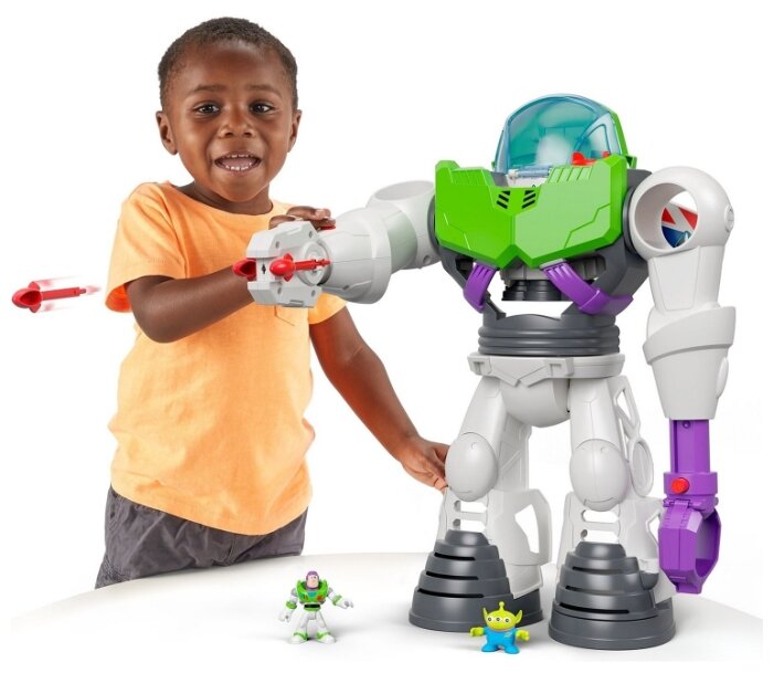 Интерактивная игрушка робот-трансформер Imaginext История игрушек Базз Лайтер GBG65 (фото modal 28)