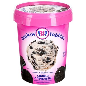 Мороженое Baskin Robbins сливочное сливки с печеньем 1 кг (фото modal nav 1)