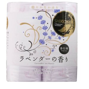 Туалетная бумага Shikoku Tokushi Lavender-no-Kaori двухслойная (фото modal nav 1)