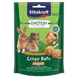Лакомство для кроликов, грызунов Vitakraft Emotion Crispy Balls овощи (фото modal nav 1)