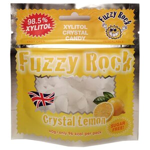 Кристаллы ксилитола Fuzzy Rock Лимон 40 г (фото modal nav 1)