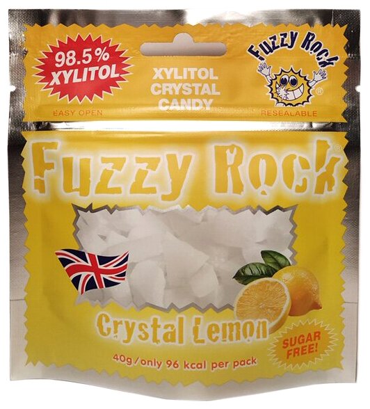 Кристаллы ксилитола Fuzzy Rock Лимон 40 г (фото modal 1)