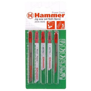 Набор пилок для лобзика Hammer JG WD-PL-MT 204-906 5 шт. (фото modal nav 1)