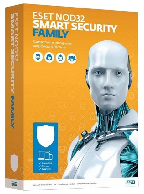 ESET NOD32 Smart Security Family - продление лицензии (3 устройства, 1 год) коробочная версия (фото modal 1)