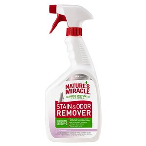 Спрей 8 In 1 Nature's Miracle Stain & Odor Remover Spray Уничтожитель пятен и запахов от кошек с ароматом лаванды 946 мл (фото modal nav 1)