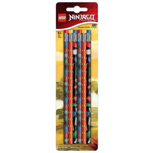LEGO Набор чернографитных карандашей Ninjago (Ниндзяго) 6 шт с ластиком (51618) (фото modal nav 1)
