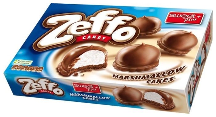 Пирожное Sweet Plus ZEFFO маршмеллоу в шоколадной глазури (фото modal 1)