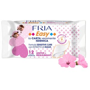 Влажная туалетная бумага FRIA Easy Sensitive Care formula с экстрактом мальвы (фото modal nav 1)