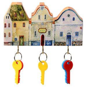 Ключница elf Маленькие городские домики, 19x11 см (фото modal nav 1)