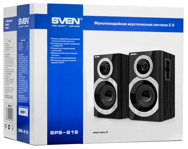 Компьютерная акустика SVEN SPS-619 (фото modal 3)
