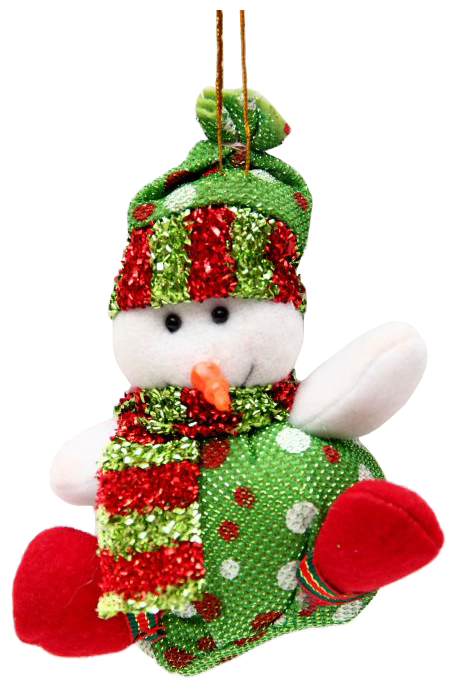 Елочная игрушка Феникс Present Снеговик в горошек (42526) (фото modal 1)