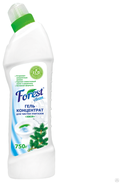 Forest Clean гель-концентрат для чистки унитазов Хвоя (фото modal 2)