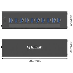 USB-концентратор ORICO A3H10 разъемов: 10 (фото modal nav 2)