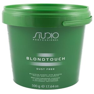 Kapous Professional Studio Professional Dust Free Обесцвечивающий порошок с экстрактом женьшеня и рисовыми протеинами Blondtouch (фото modal nav 3)