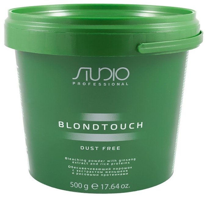 Kapous Professional Studio Professional Dust Free Обесцвечивающий порошок с экстрактом женьшеня и рисовыми протеинами Blondtouch (фото modal 3)