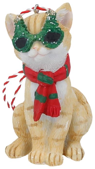 Елочная игрушка Феникс Present Кот в шарфике (41952) (фото modal 1)