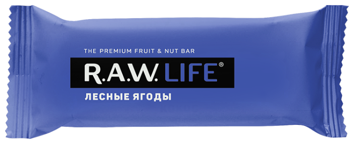 Фруктовый батончик R.A.W. Life без сахара Лесные ягоды, 47 г (фото modal 1)