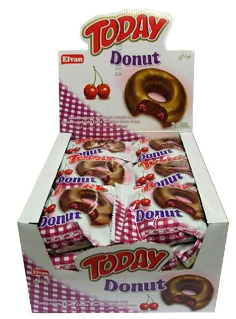 Elvan Пончик Today Donut вишня (фото modal 1)