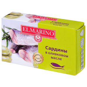ELMARINO Сардины в оливковом масле, 125 г (фото modal nav 2)