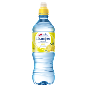 Минеральная питьевая вода Пилигрим лимон негазированная, ПЭТ спорт (фото modal nav 1)