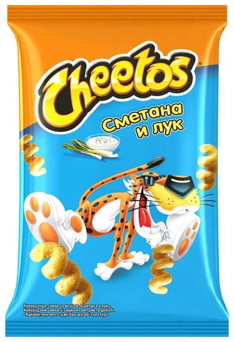 Кукурузные палочки Cheetos Сметана и лук 85 г (фото modal 1)